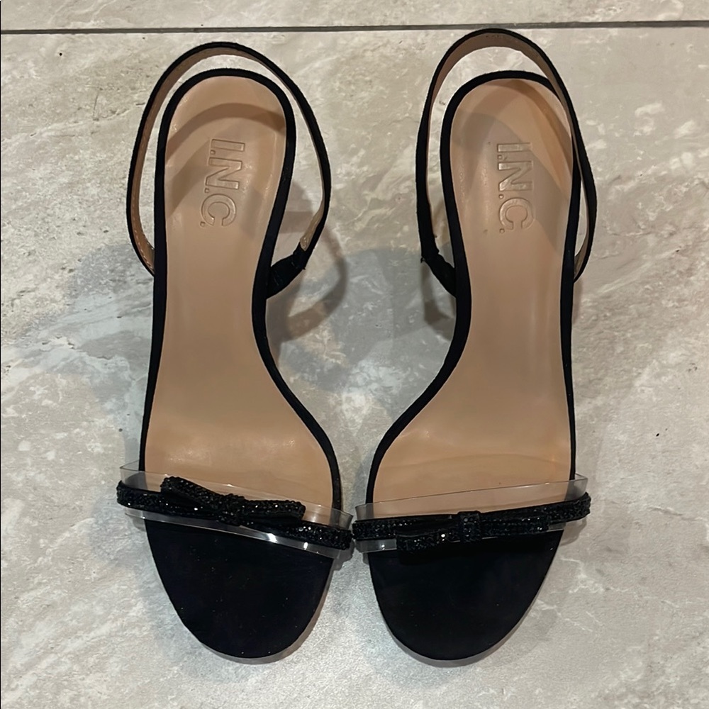 INC International Concepts Women's Black Sandals